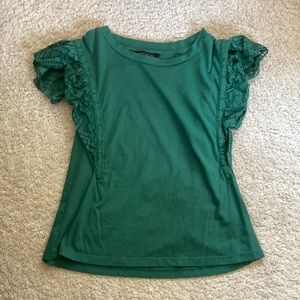 Forest Green Lacy Shirt